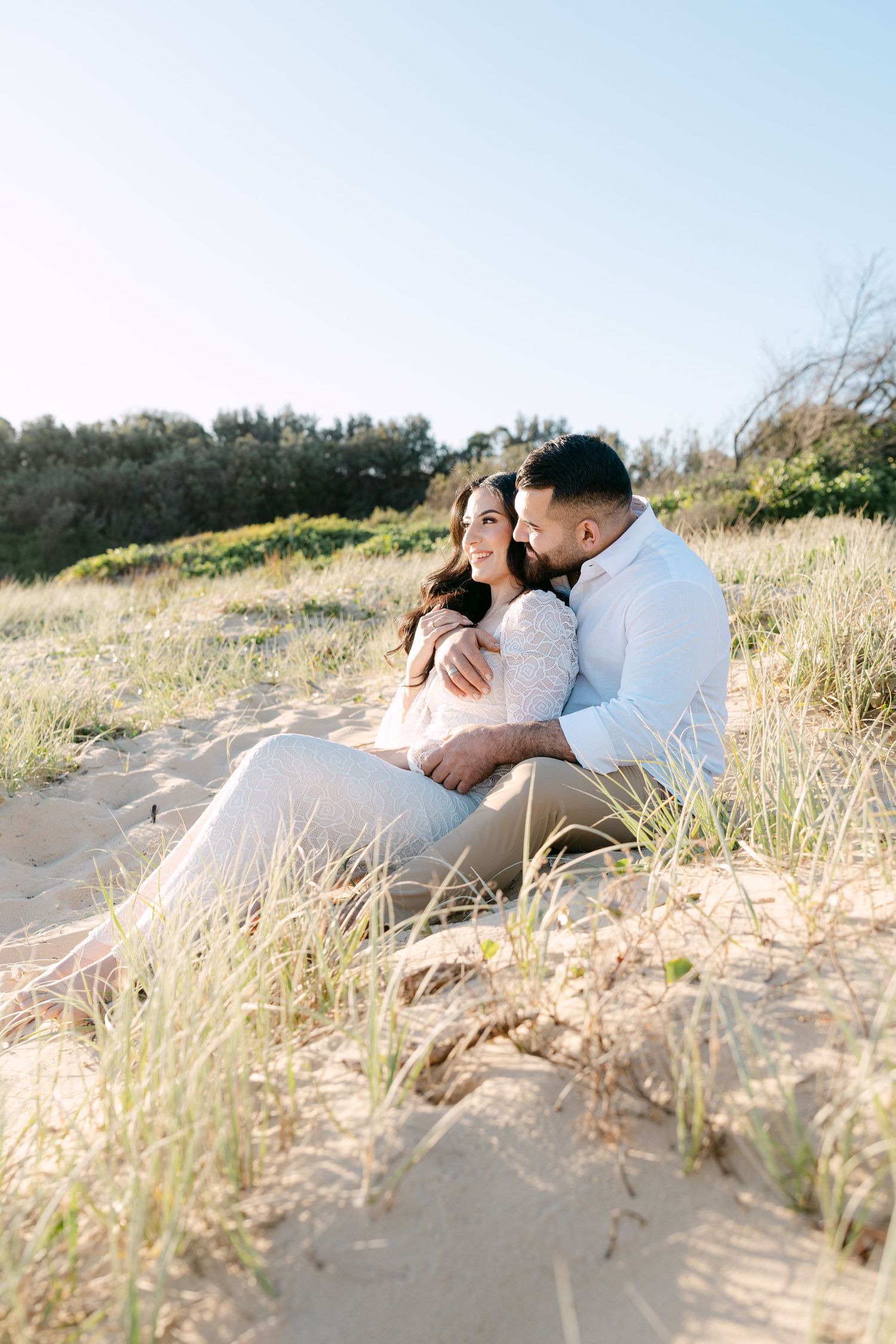 pre-wedding photos at greenhills beach cronulla, sydney
