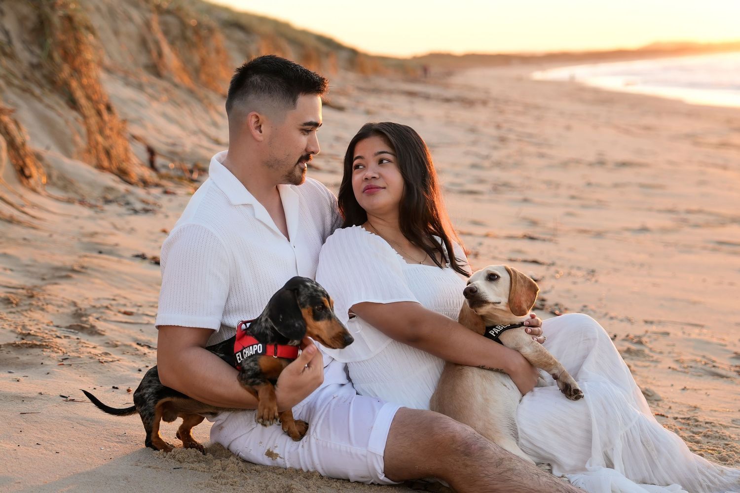 Pre-wedding photos at Cronulla Beach, Sydney
