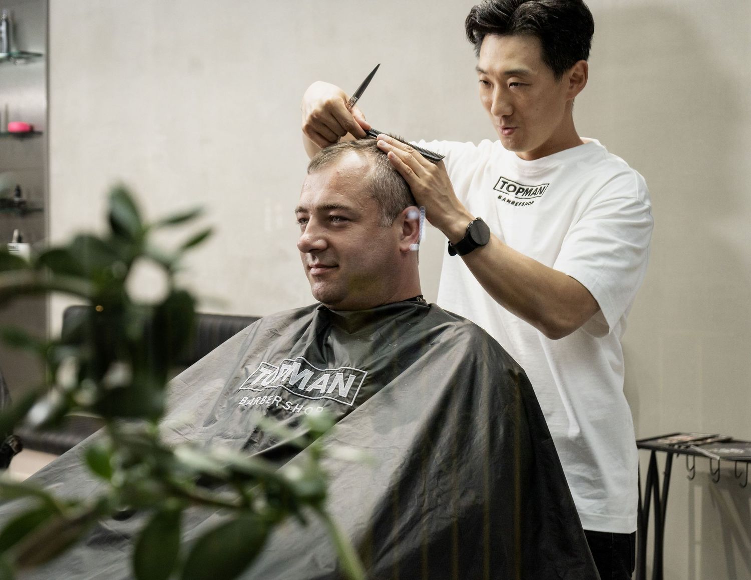 barber in action
