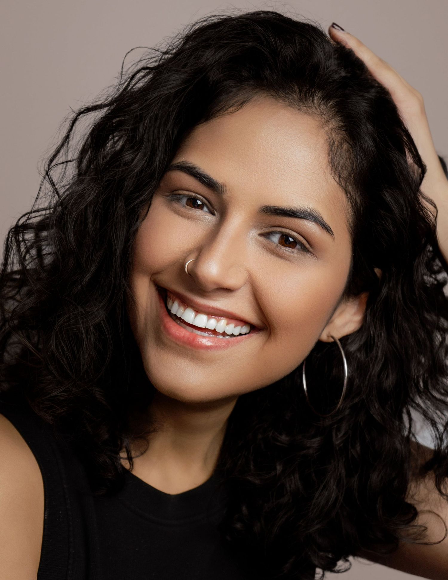 woman smiling