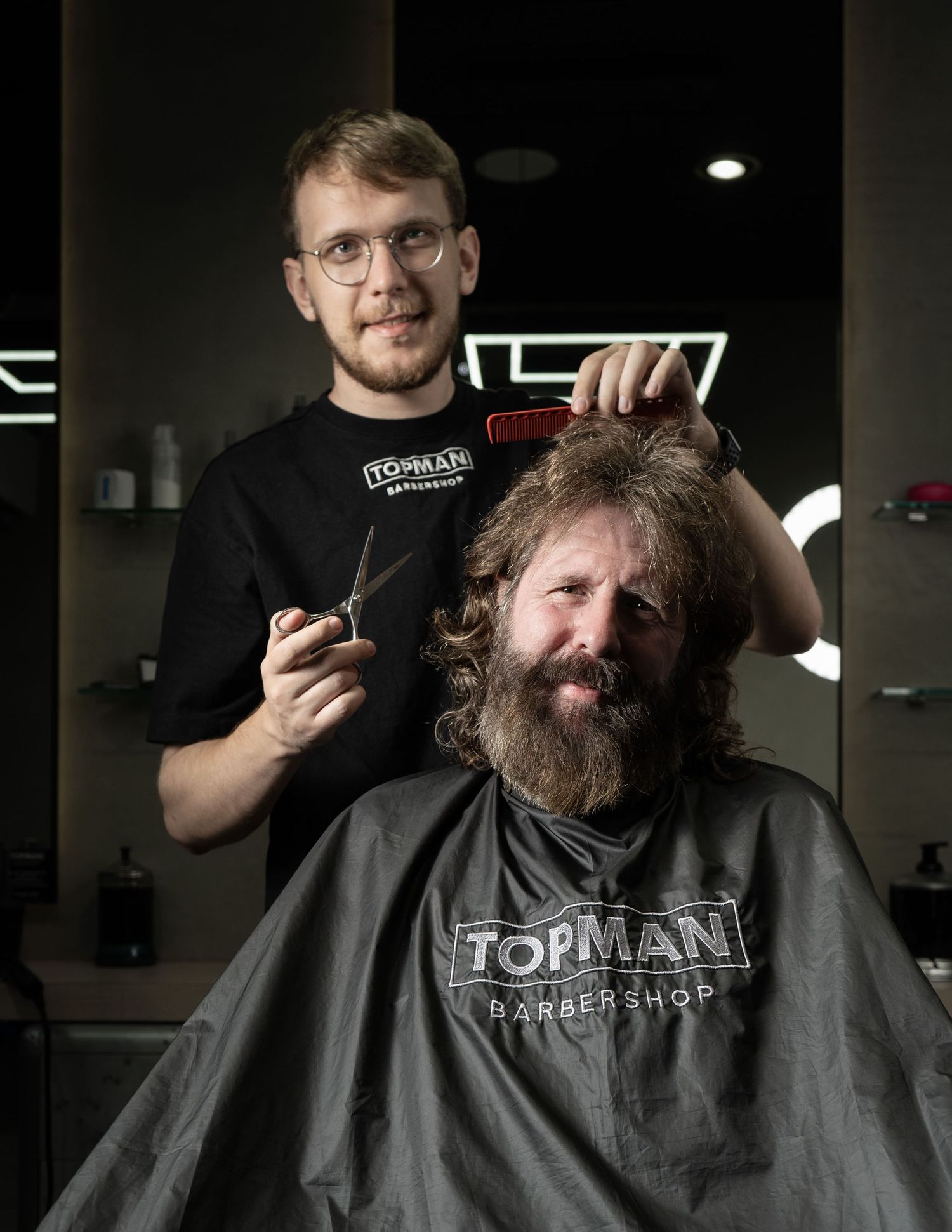 barber in action