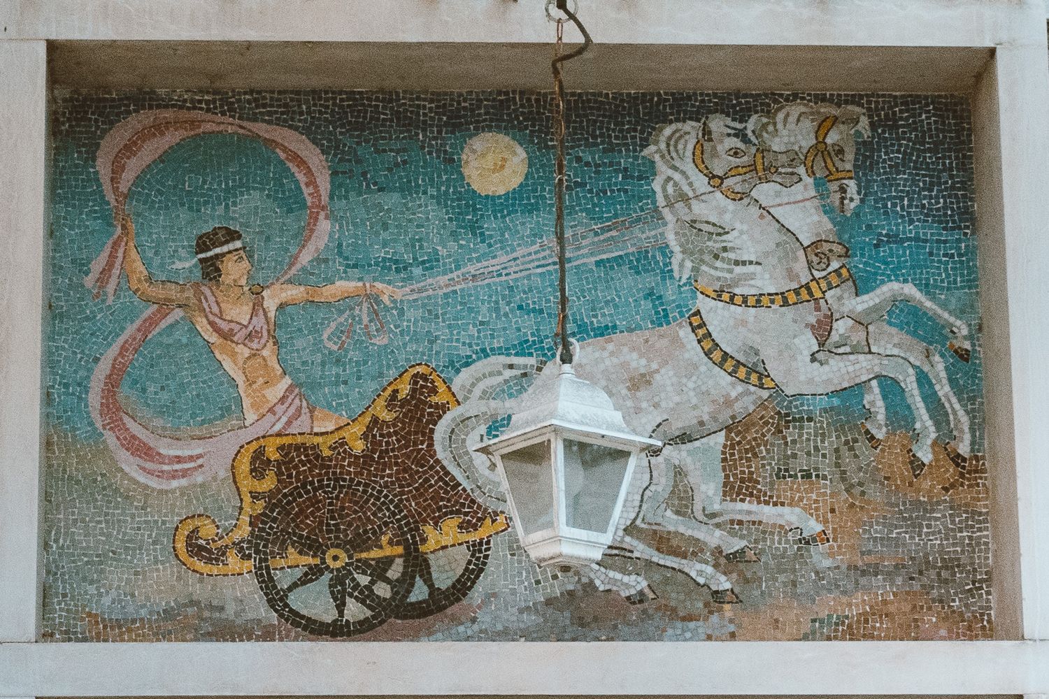 Mosaic from a villa in Italy.