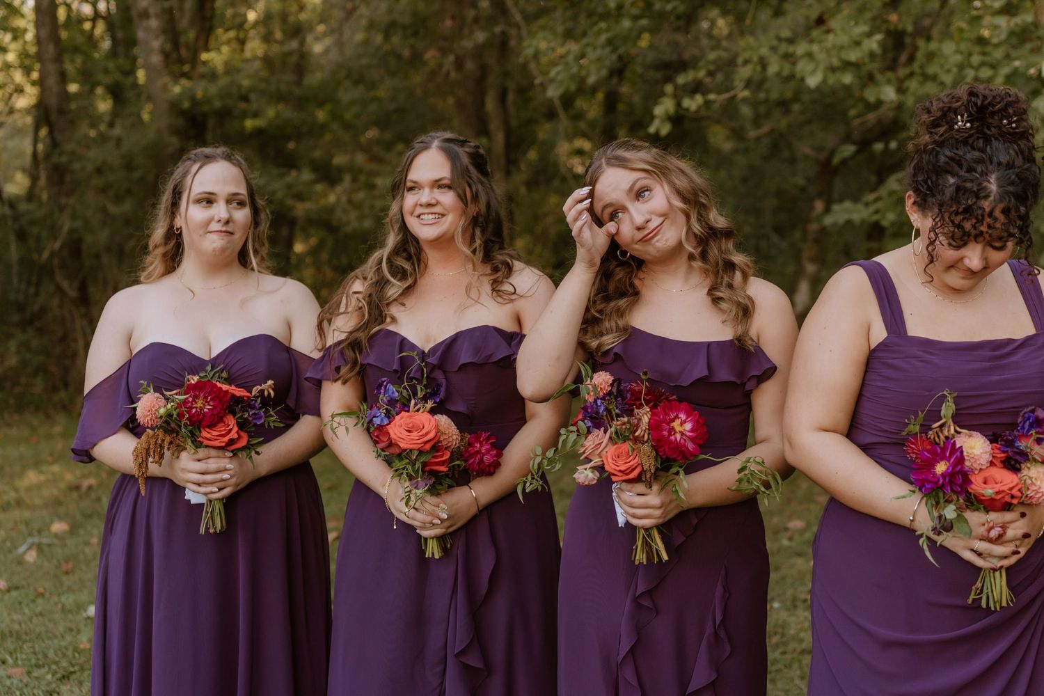 Bridesmaids react to their best friend walk down the aisle to her forever person in Nashville, Tennessee.