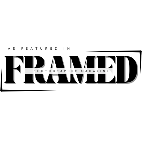Clean typographic design showing 'FRAMED' text in modern font against white background.