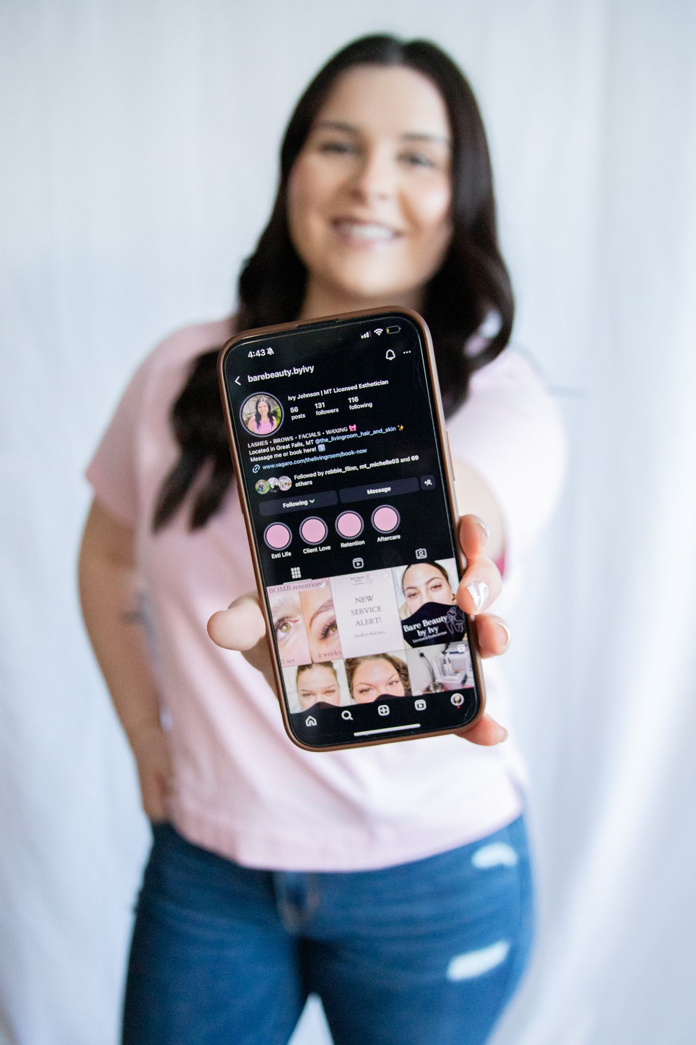 Aesthetician Branding Photography, Great Falls, Montana