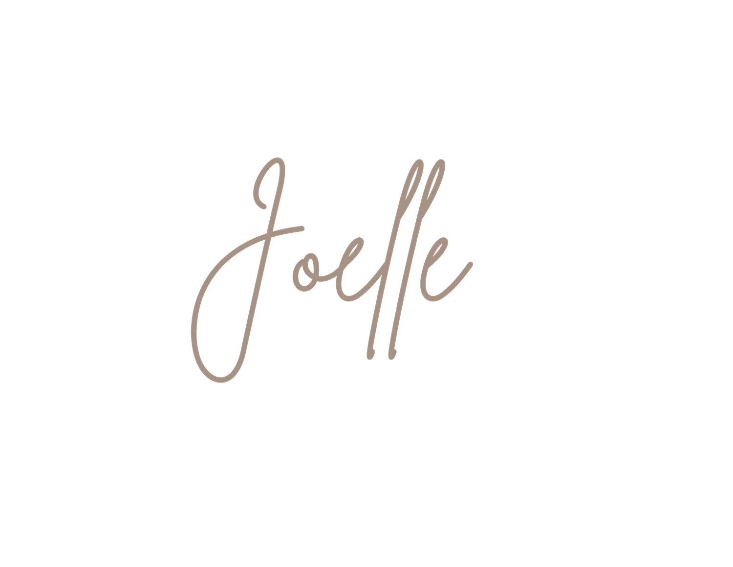Simple handwritten text in brown script against white background.