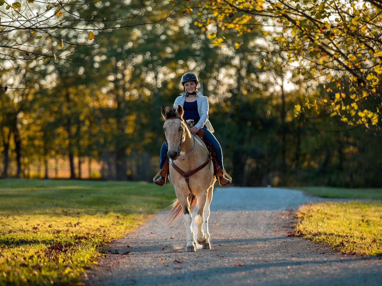 girl riding horse