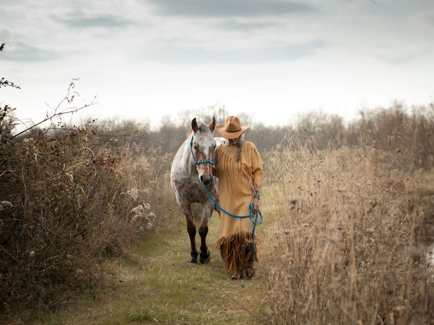 woman and horse
