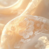 Close-up of golden, flaky croissants arranged neatly with buttery layers visible in warm lighting.
