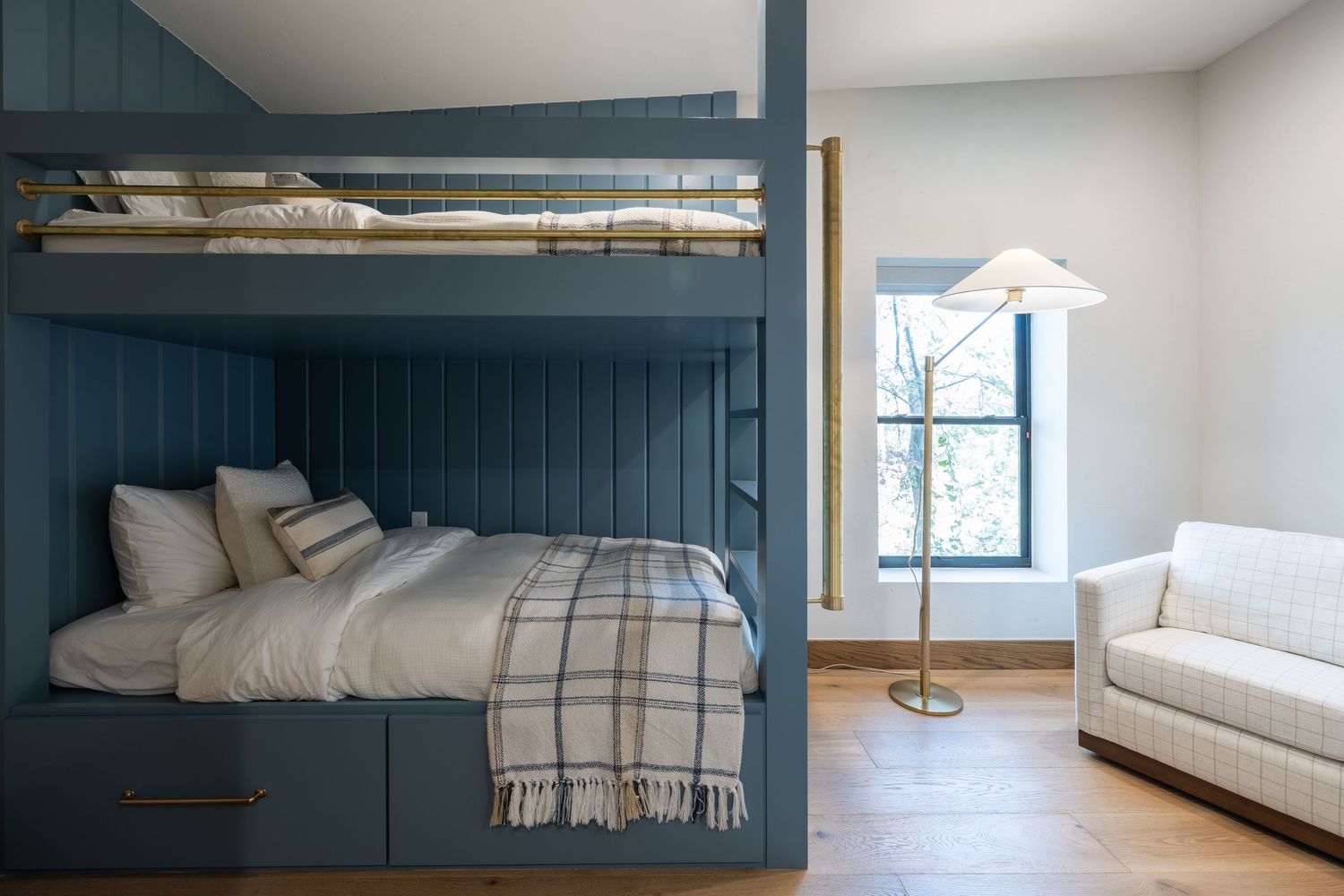 Interior Design Photography of a kids bunk room done by Miranda Nance Designs in Oklahoma City.