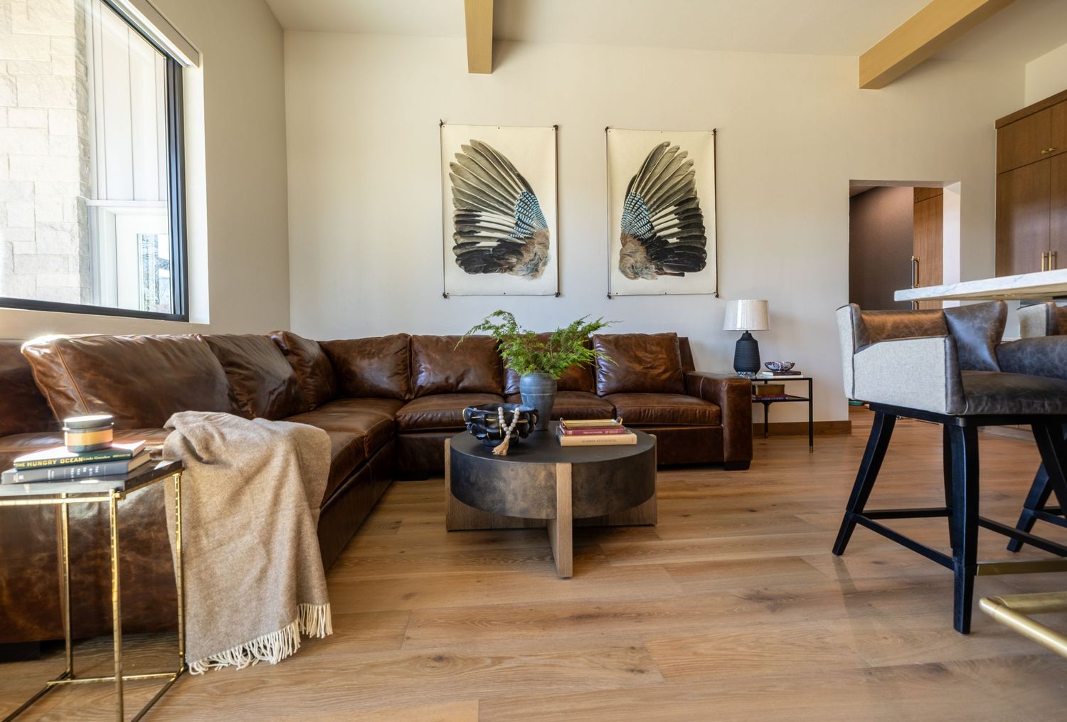 Interior Design Photography of a living room designed by Miranda Nance Designs in Oklahoma City.