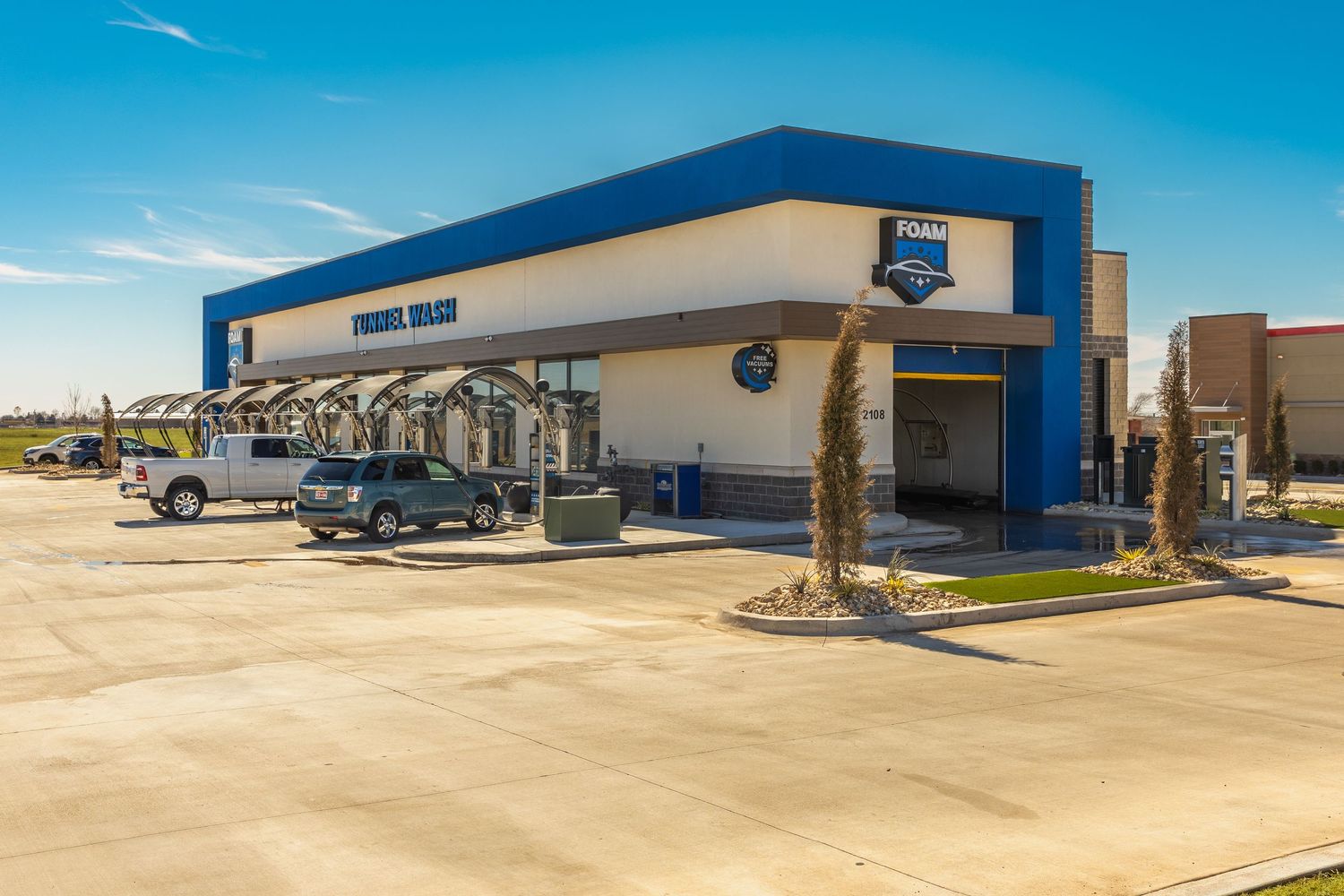 Commercial Photography of a carwash in Oklahoma City done for Cactus Constuction