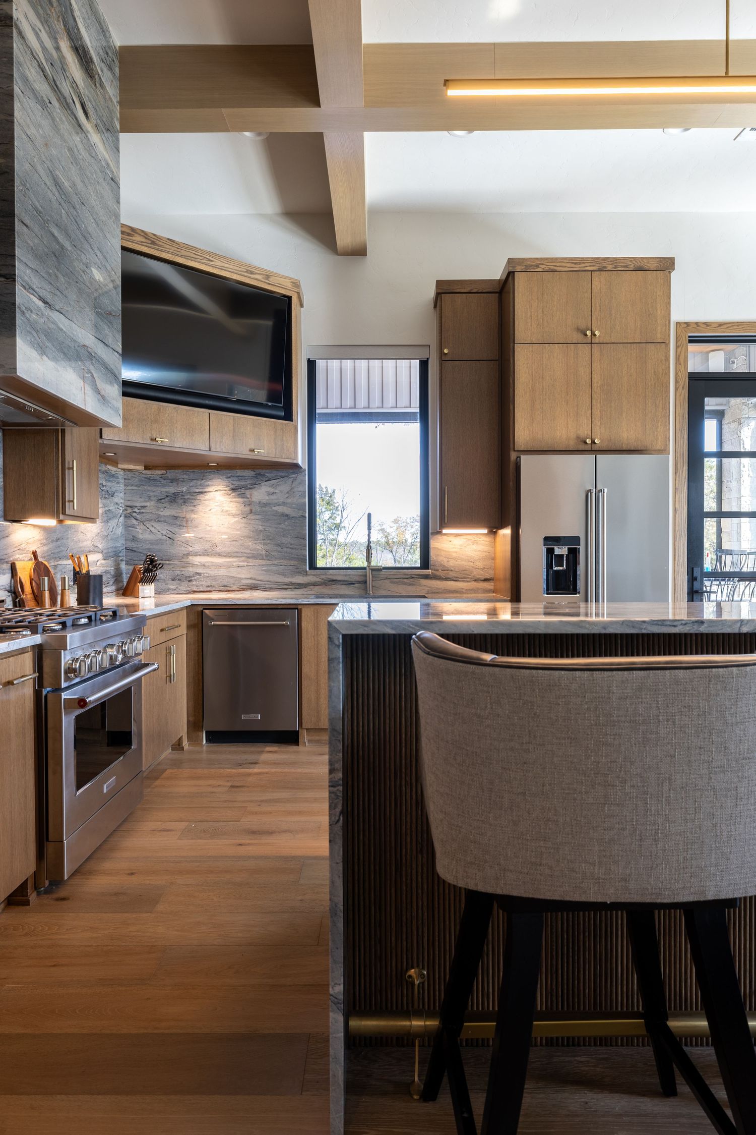 Real Estate Photography of a kitchen designed by Miranda Nance Designs in Oklahoma City.