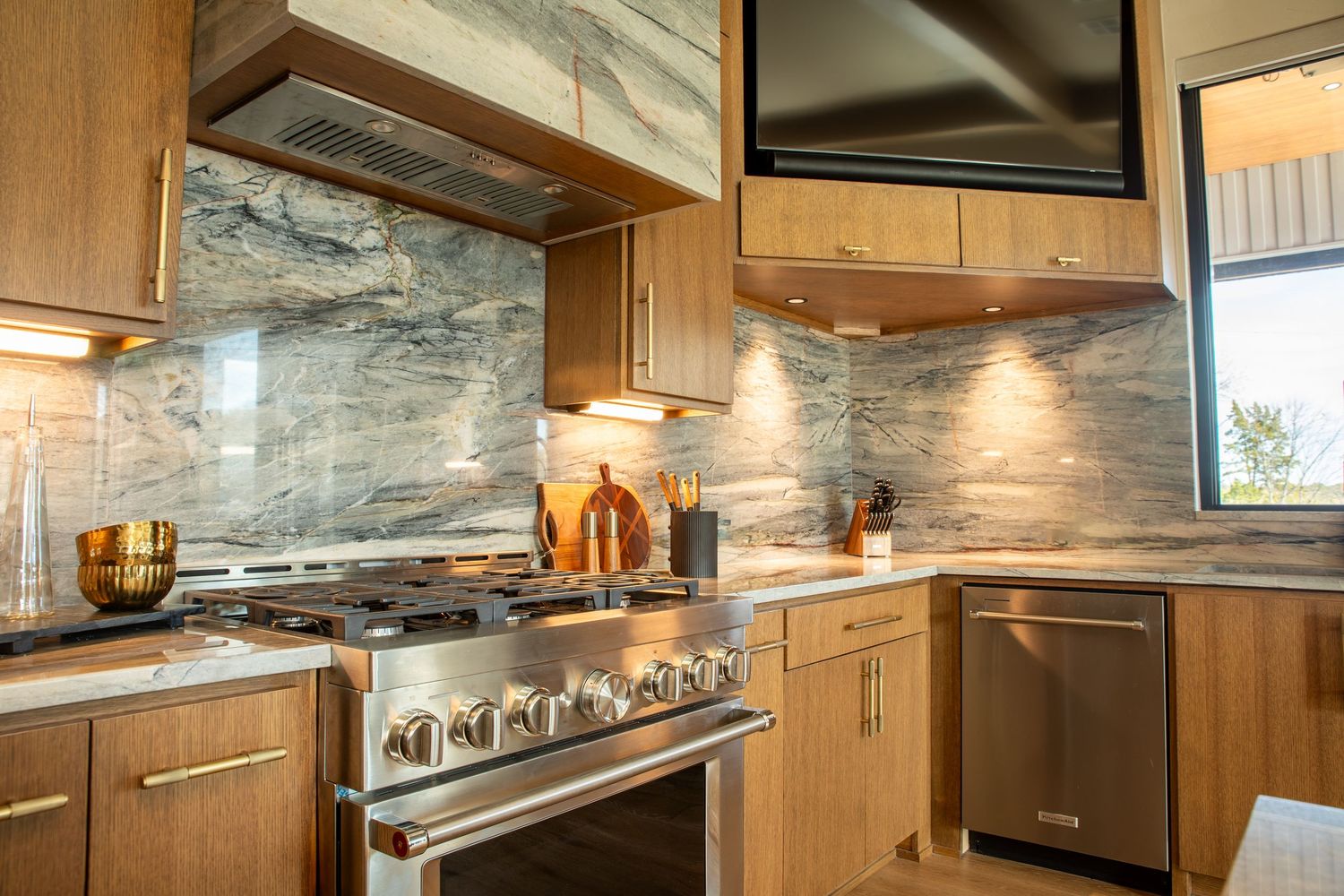 Real Estate Photography of a kitchen designed by Miranda Nance Designs in Oklahoma City.