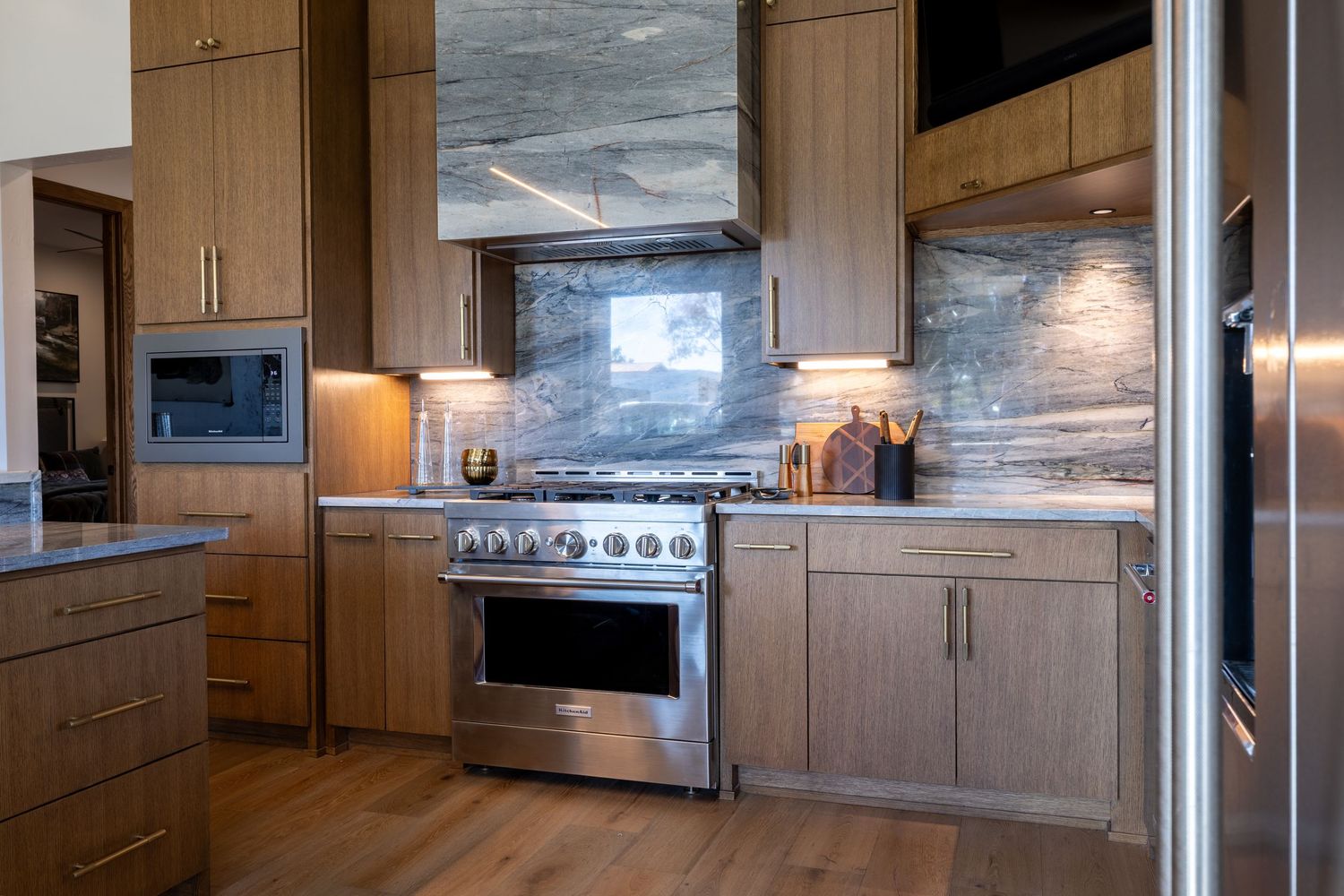 Real Estate Photography of a kitchen designed by Miranda Nance Designs in Oklahoma City.