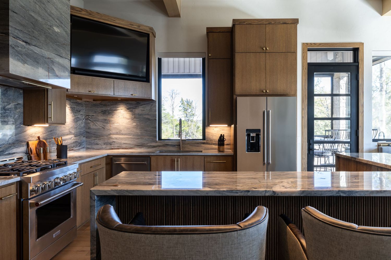 Real Estate Photography of a kitchen designed by Miranda Nance Designs in Oklahoma City.