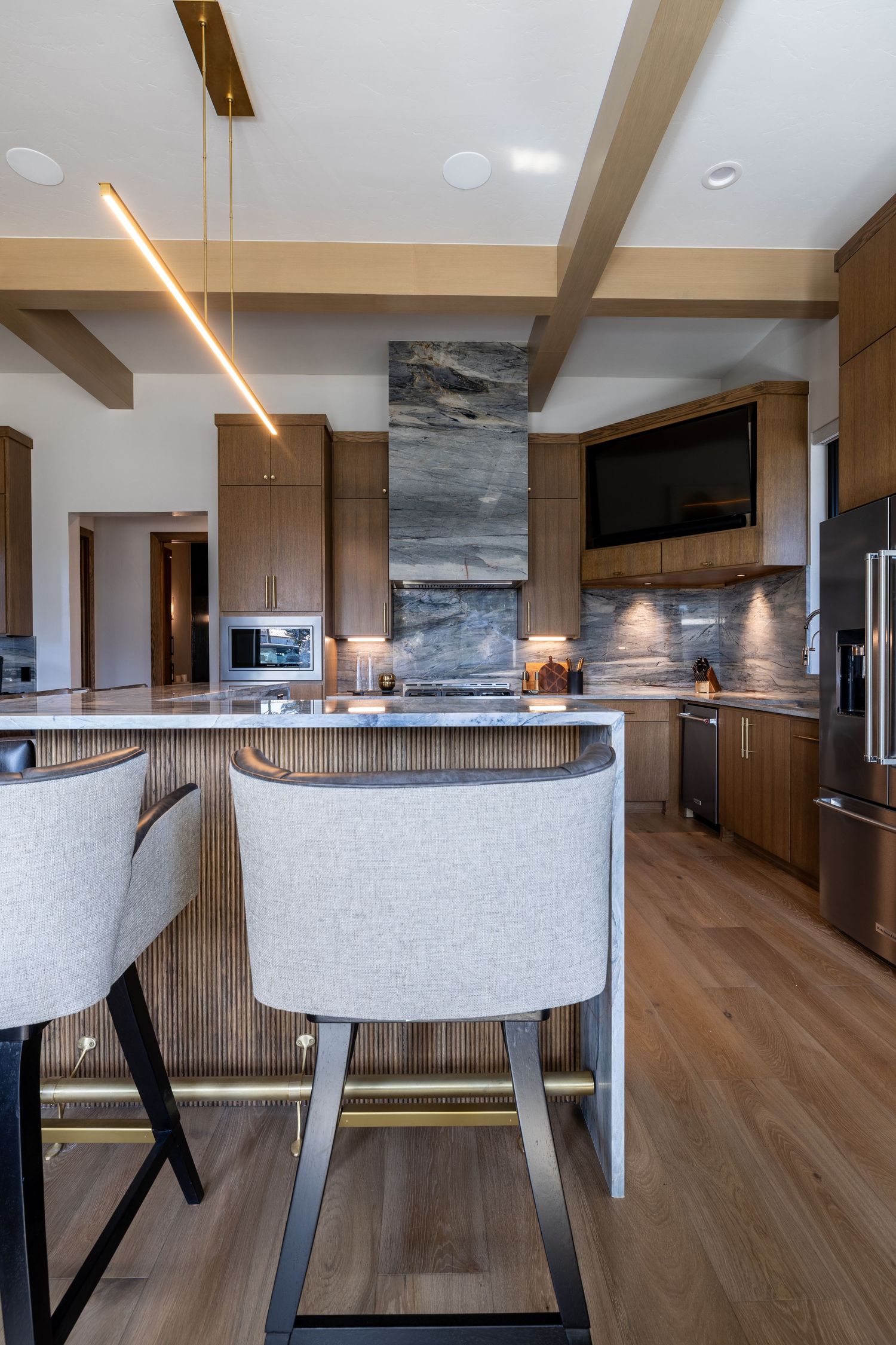 Real Estate Photography of a kitchen designed by Miranda Nance Designs in Oklahoma City.