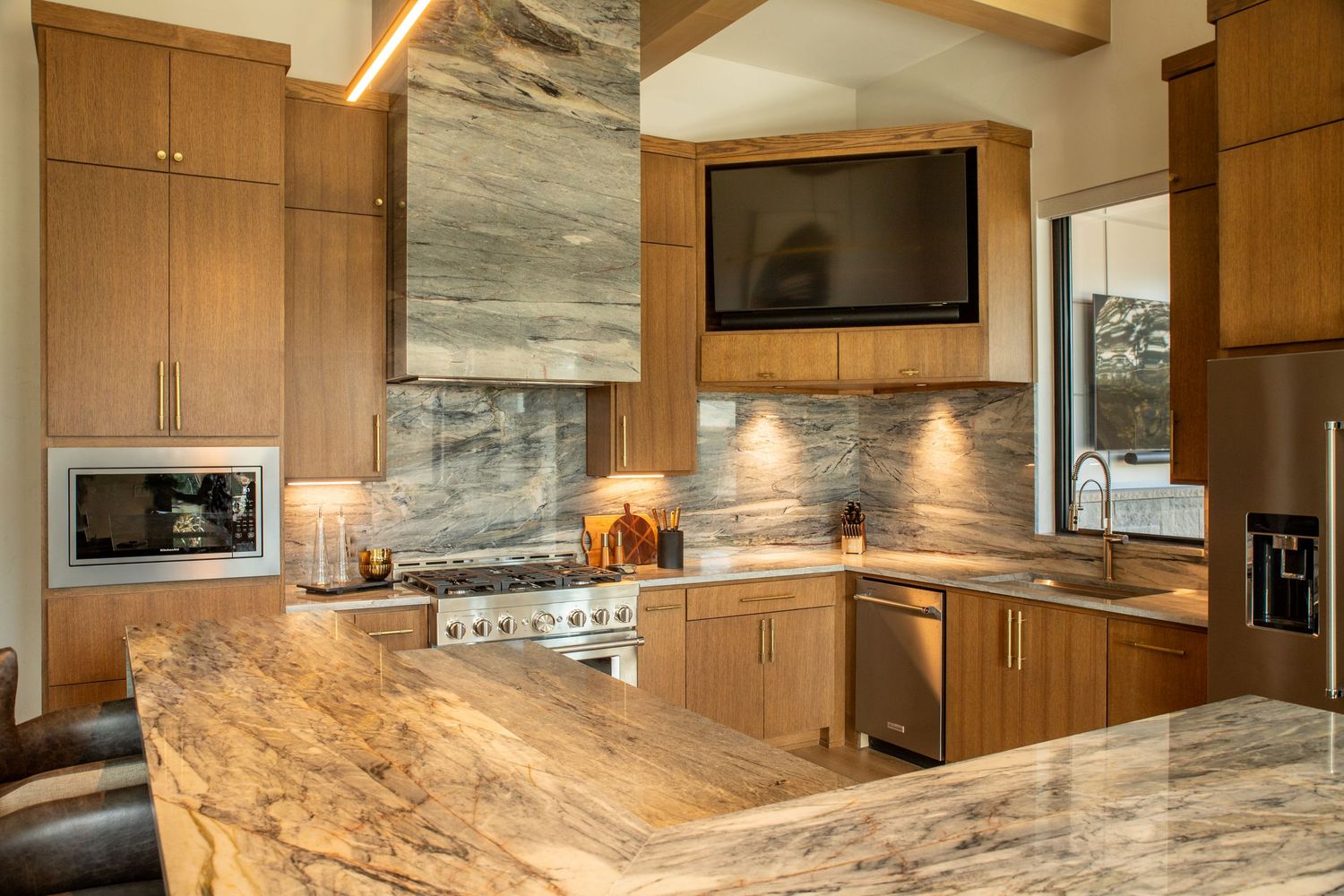 Real Estate Photography of a kitchen designed by Miranda Nance Designs in Oklahoma City.