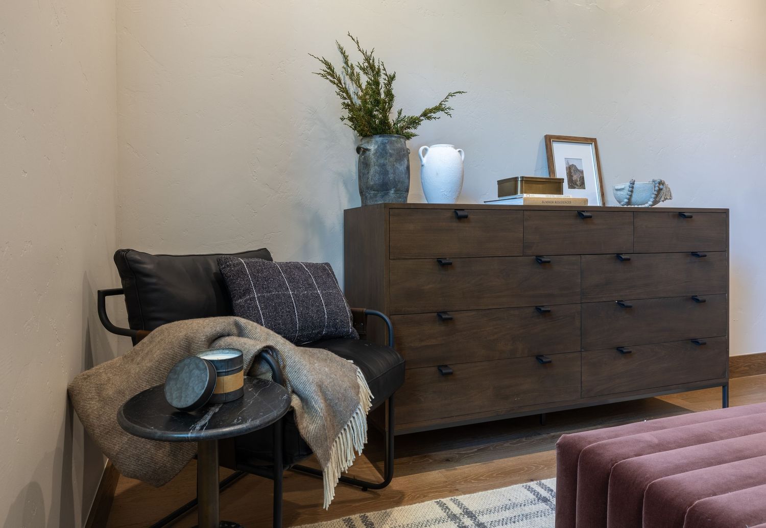 Interior Design Photography of a bedroom done by Miranda Nance Designs in Oklahoma City.