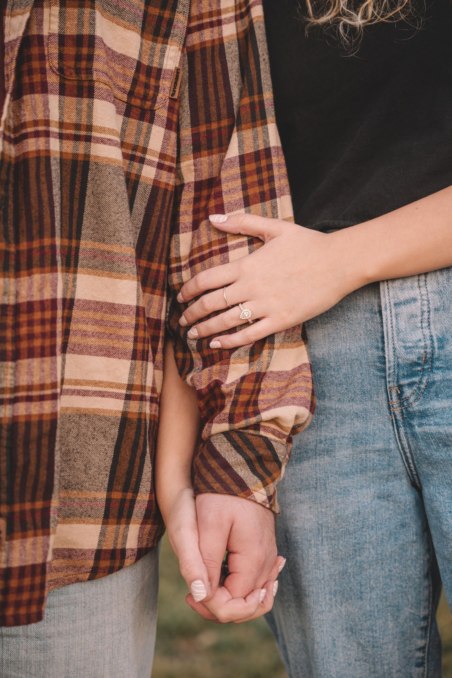 couple holding hands