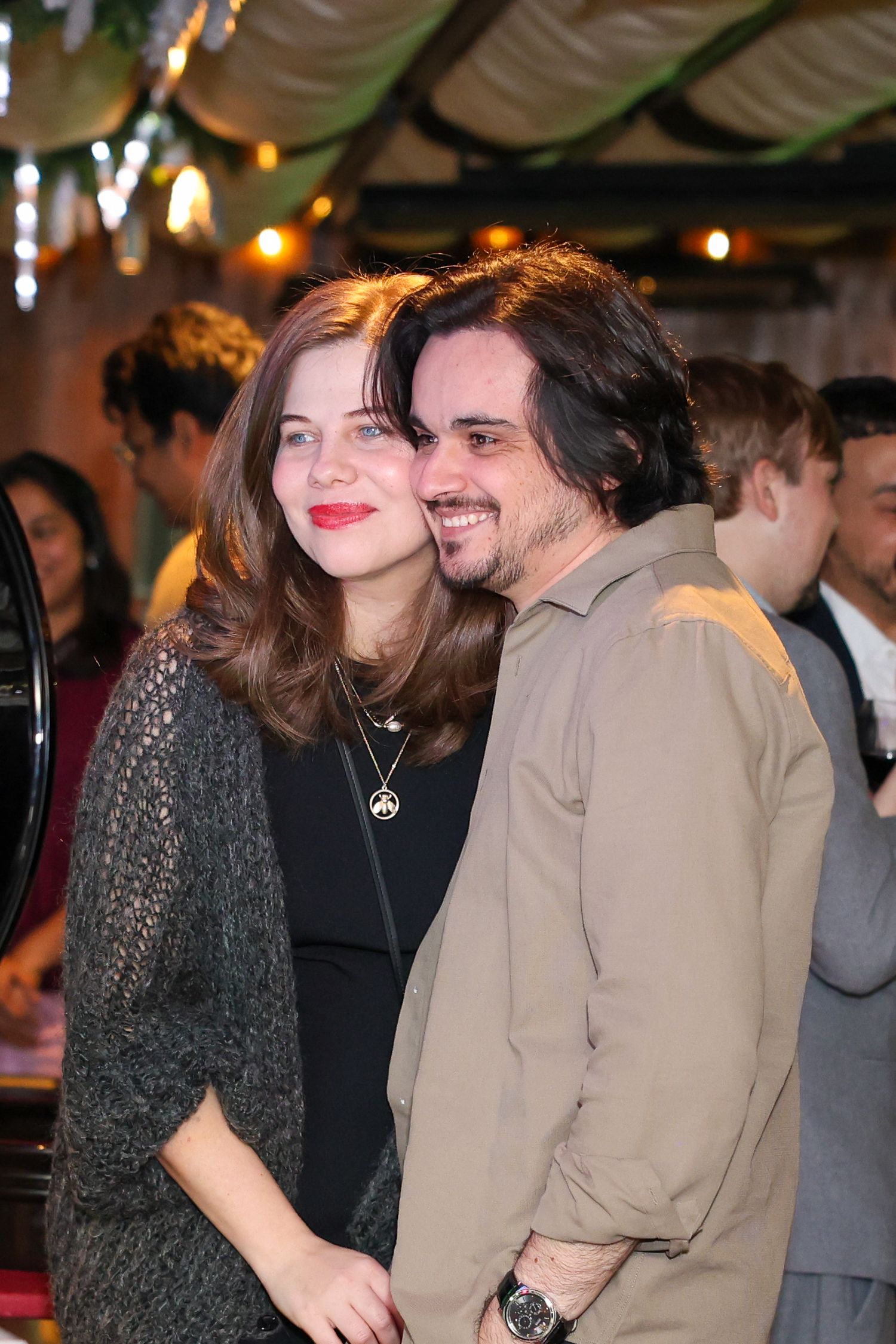 A couple together at an event