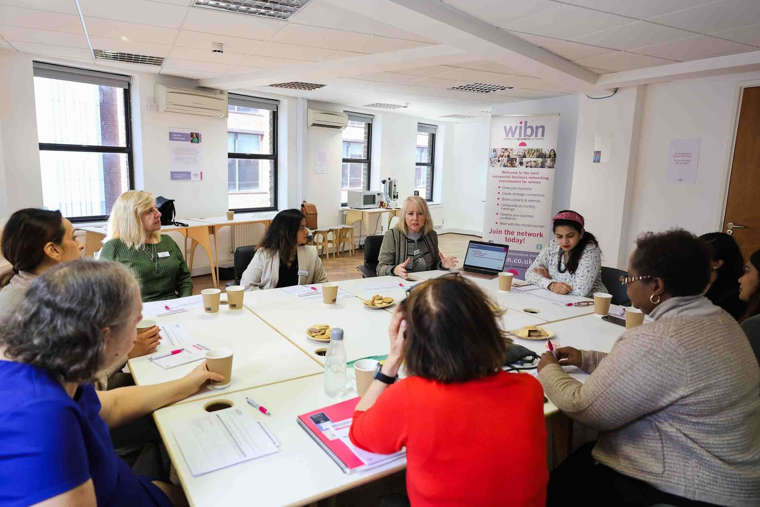 An all female business meeting
