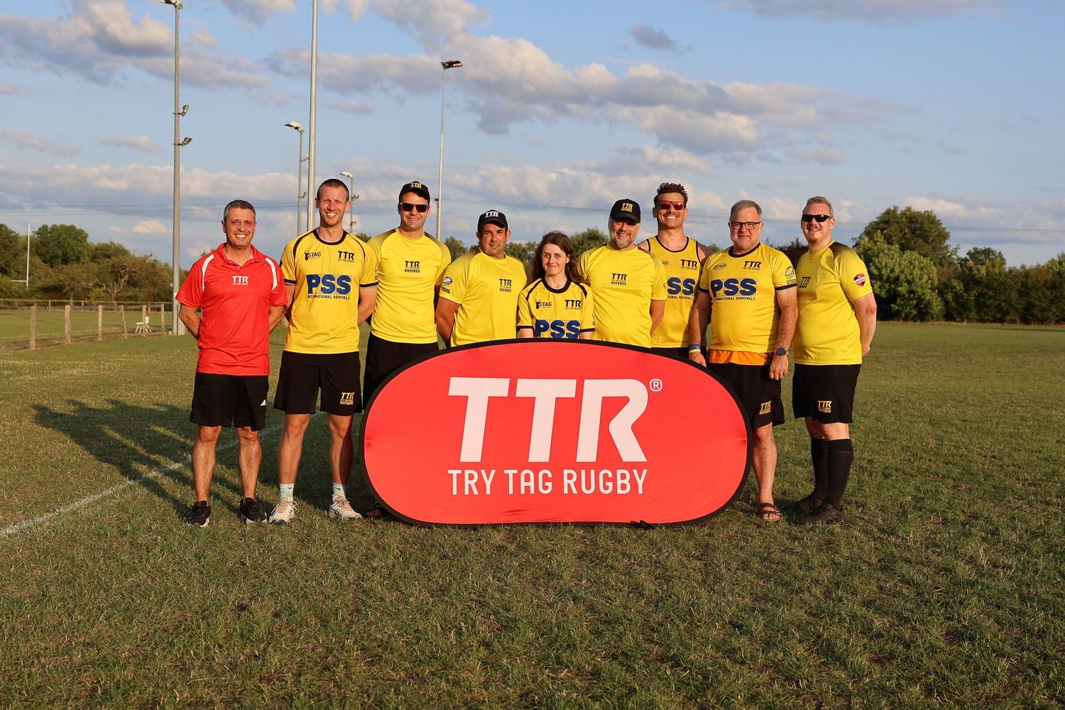 TTR Tag rugby referee's  standing together