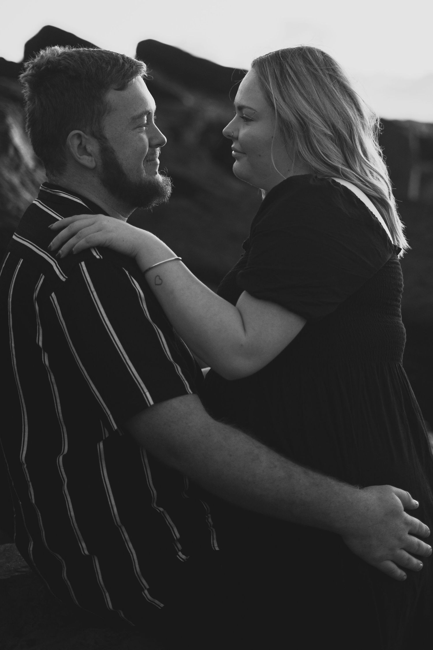 Two lovers in beautiful stare