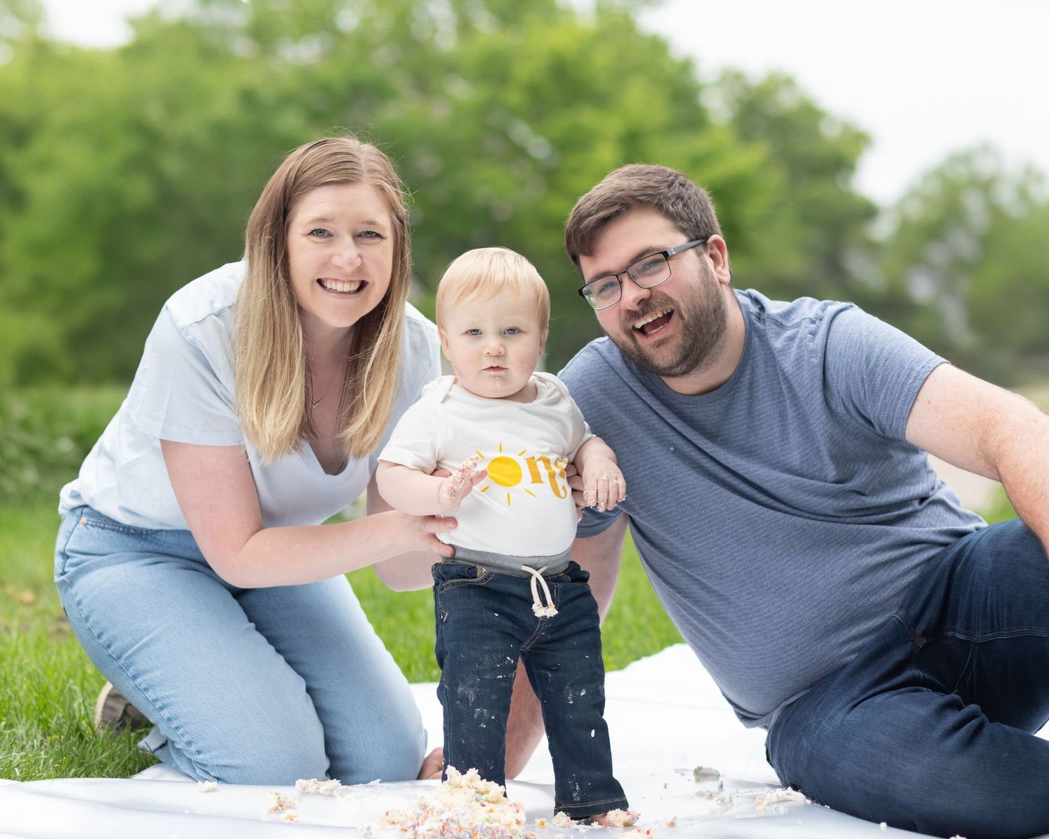 family photography, cake smash