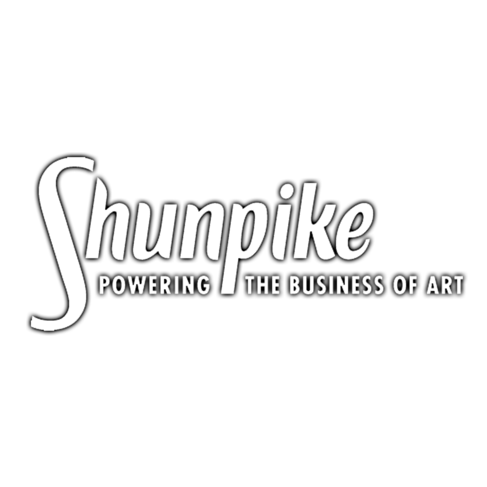 A row of company logos including Artfinder, Thinkpike and other business branding elements in a minimalist style.