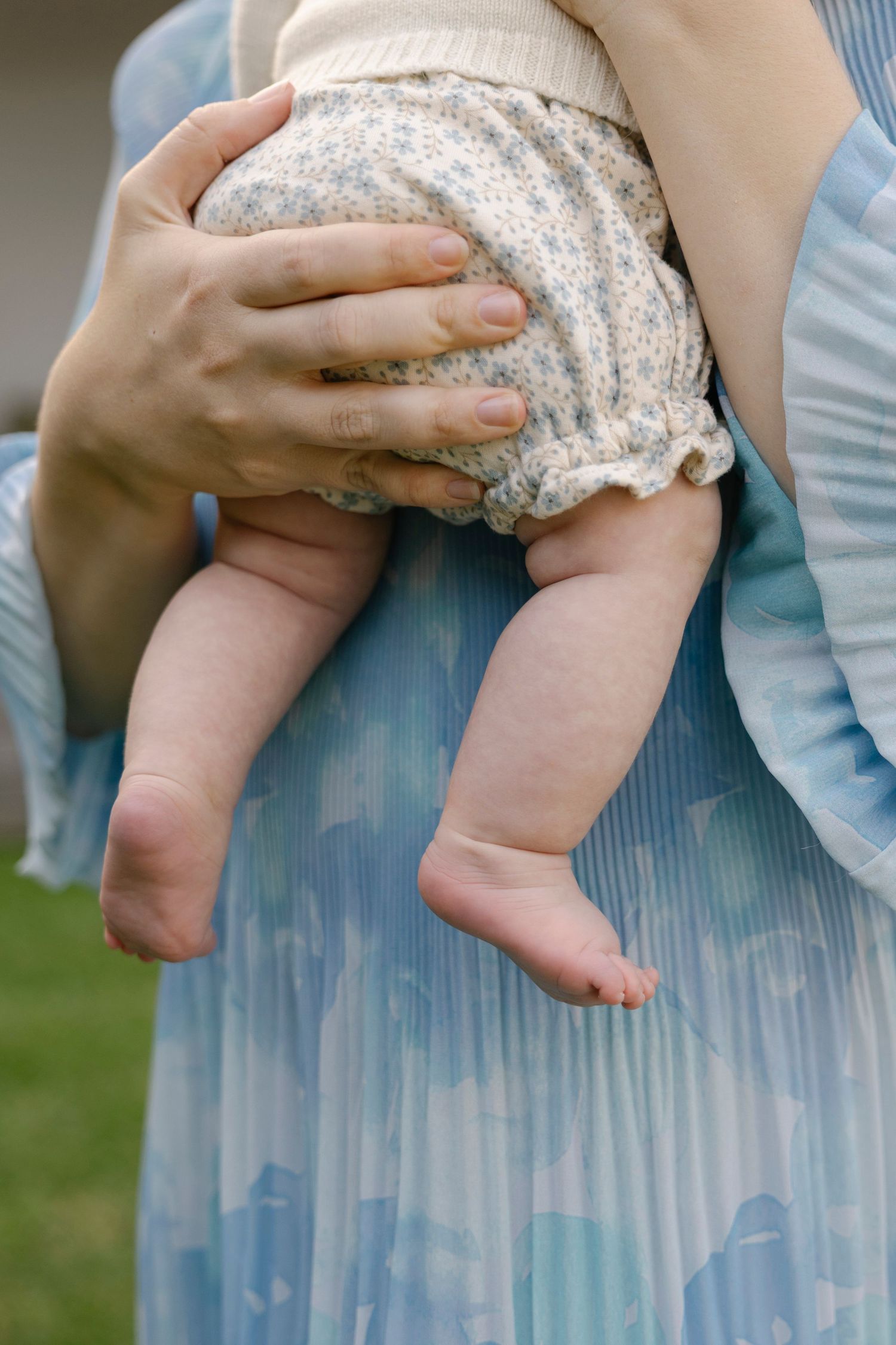 Detail photograph of baby
