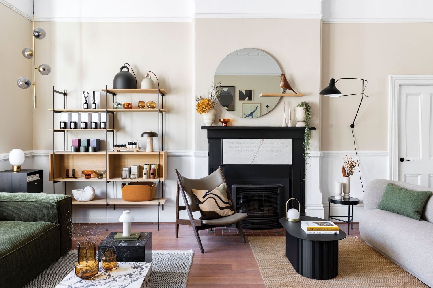 Interior design store showcasing luxury homeware products