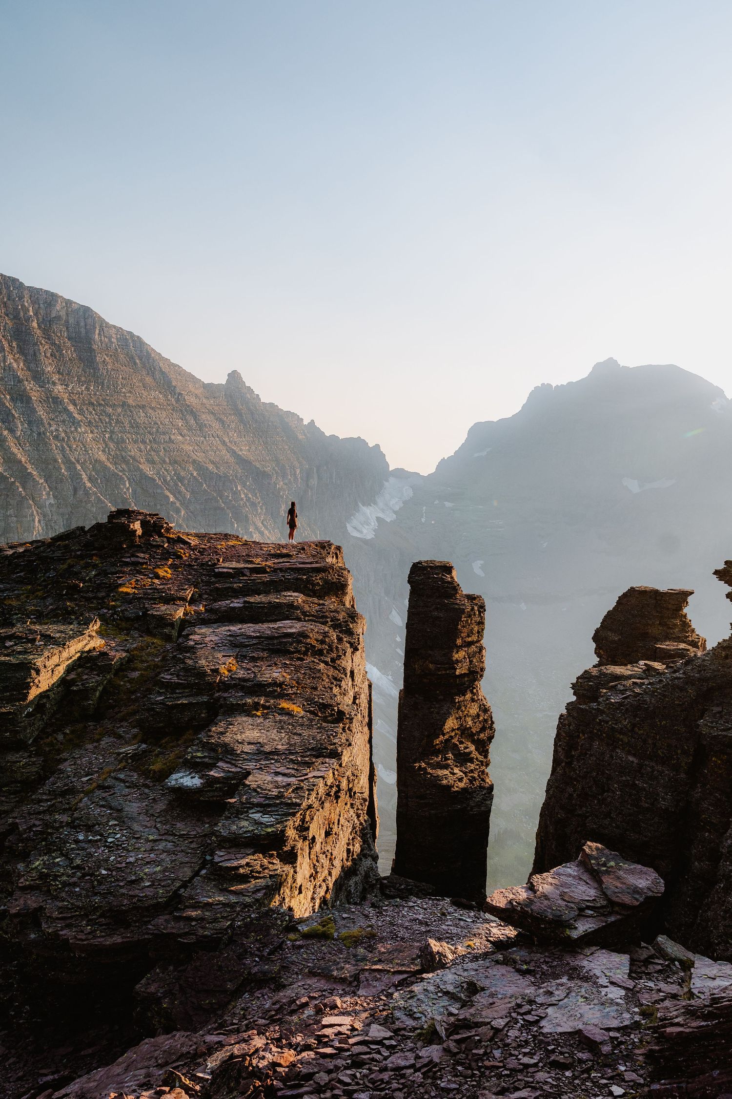 Adventure portrait photography in Glacier National Park