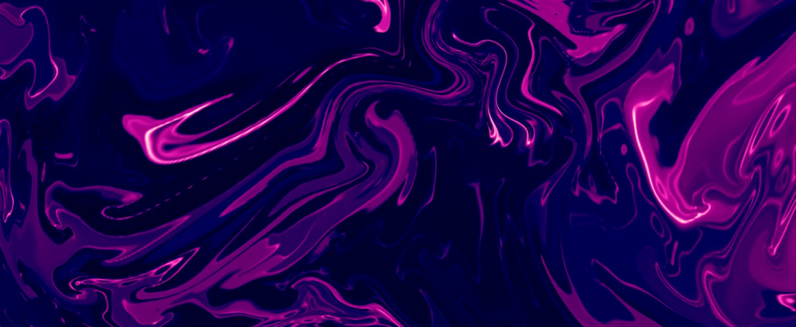 Abstract swirling purple and magenta liquid patterns create a mesmerizing marbled texture effect.