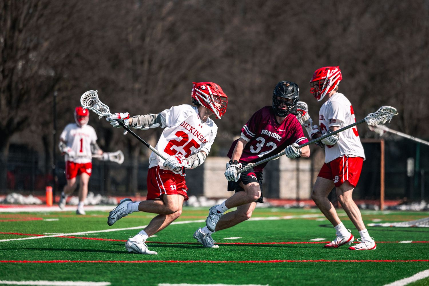 Dickinson College Mens Lacrosse Action Photo against Roanoke College