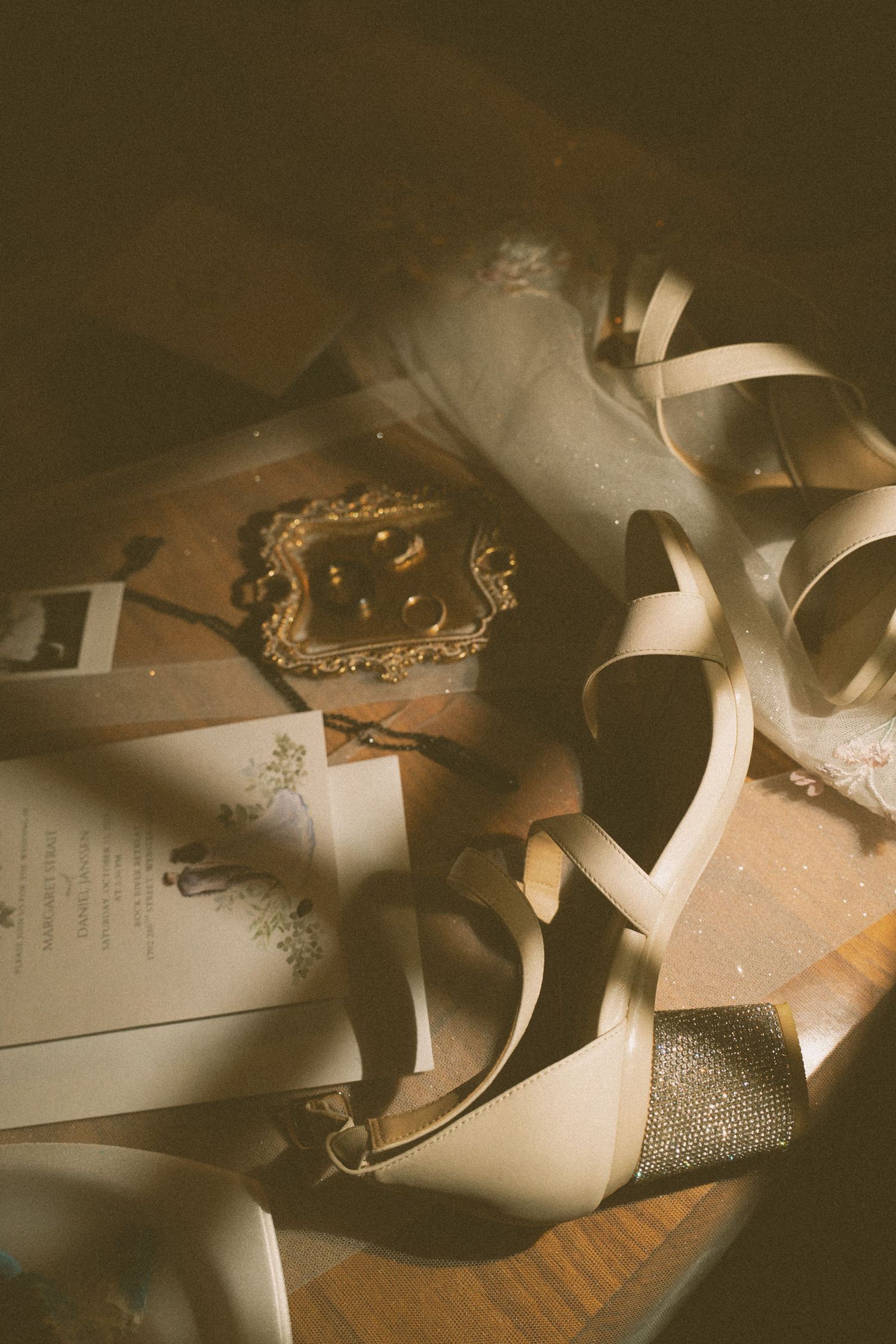 Torn and scattered papers with vintage textures create an artistic composition in sepia tones.