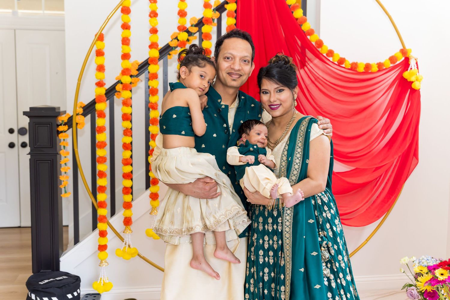 This beautiful family welcomed the little blessing into the world with love, prayers, and a name to cherish forever 💫👶❤️ #NamkaranSanskaa