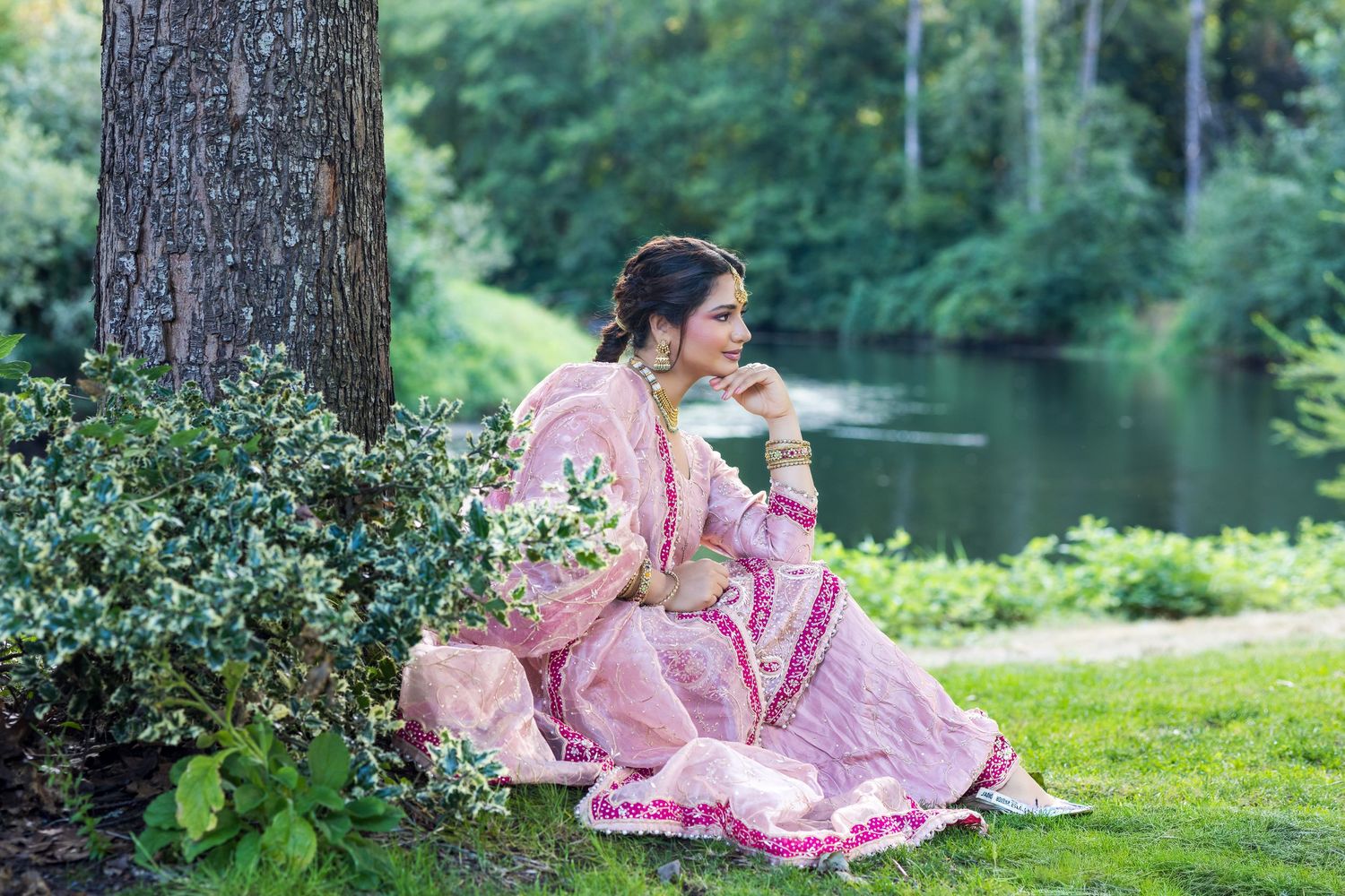 bride, punjabi bride, bridal shoot, wedding, outdoor bridal shoot, jaggo, sikh wedding, indian wear, traditional wear, model shoot