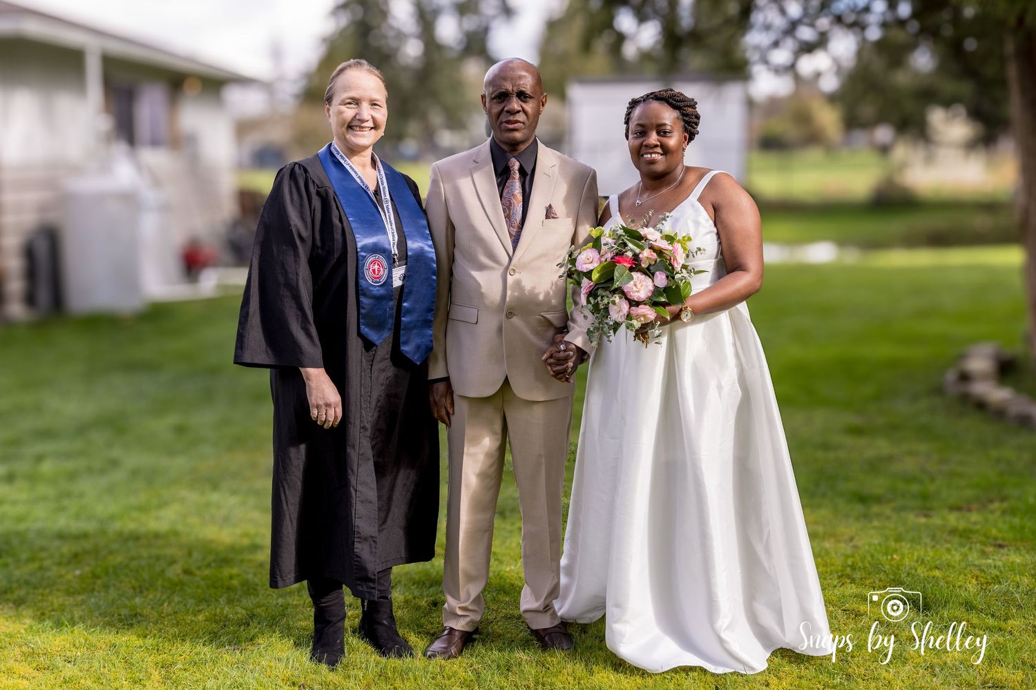 Newly Weds, wedding officiant after their wedding ceremony, wedding vows, elopement, small weddings, ring exchange, intimate wedding