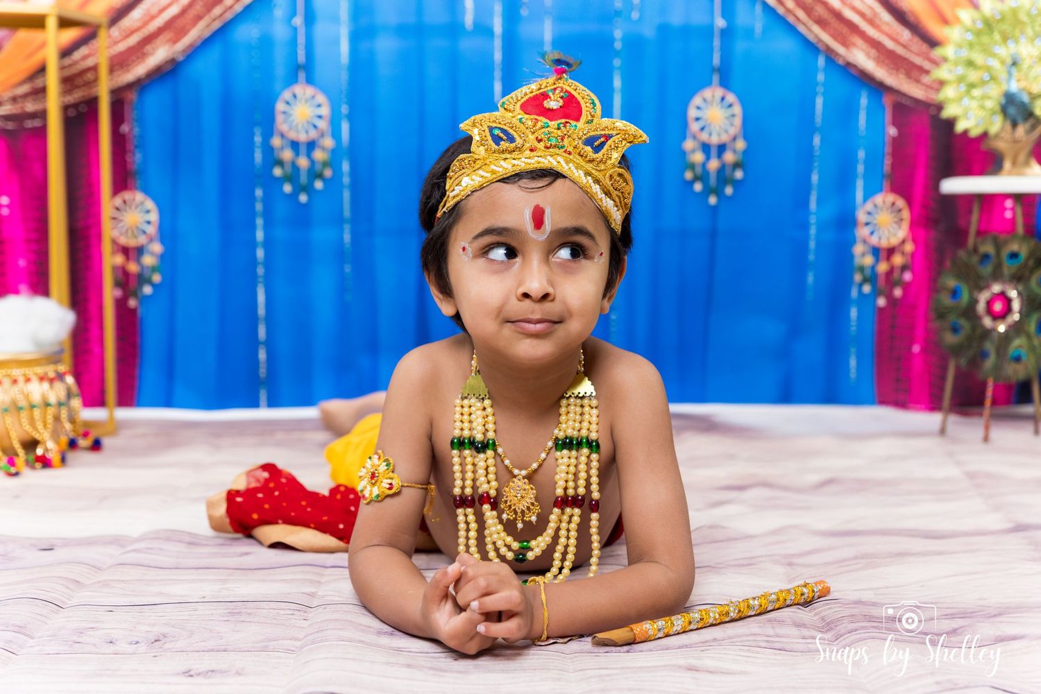 studio shoot, krishna shoot, kanha, janmashthmi, krisha janam, indian wear, toddler indian wear
