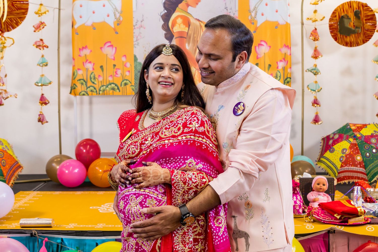 Mommy and daddy to be, baby girl on the way