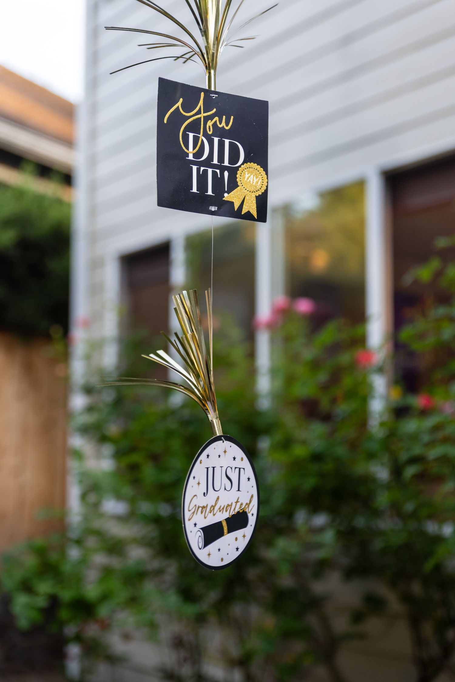 Detailed shot of the decor captured during the graduation party, grad event, graduation portraits, senior portraits, we did it, graduation