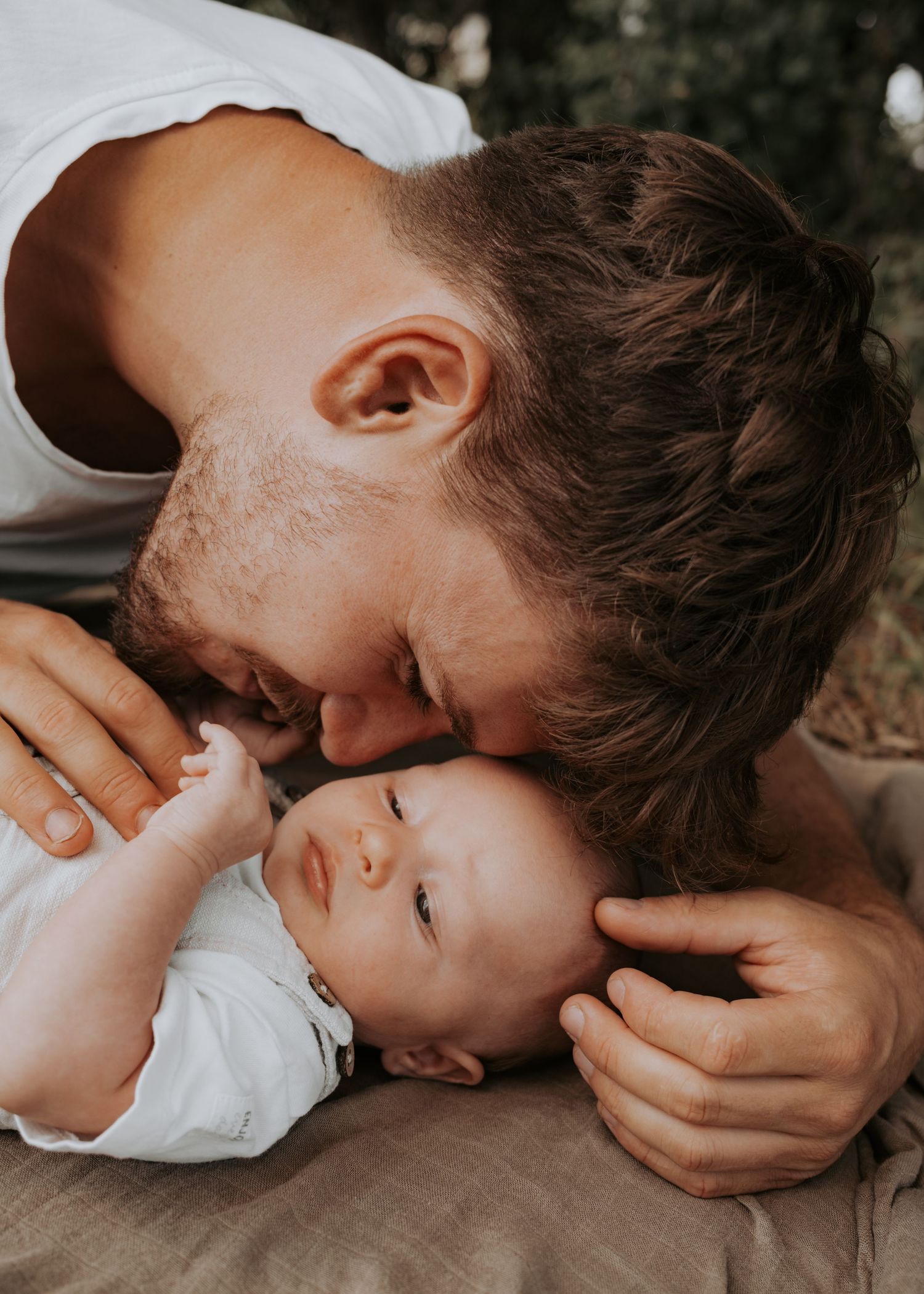 Close-up sequence of gentle family interactions showing love and connection.