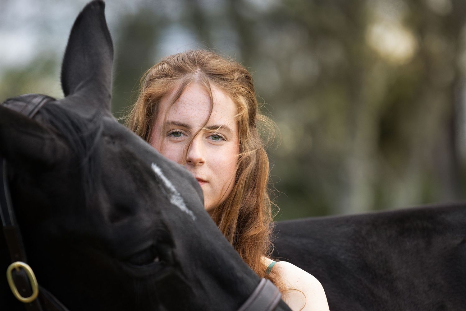 outlander portrait vibes with horse