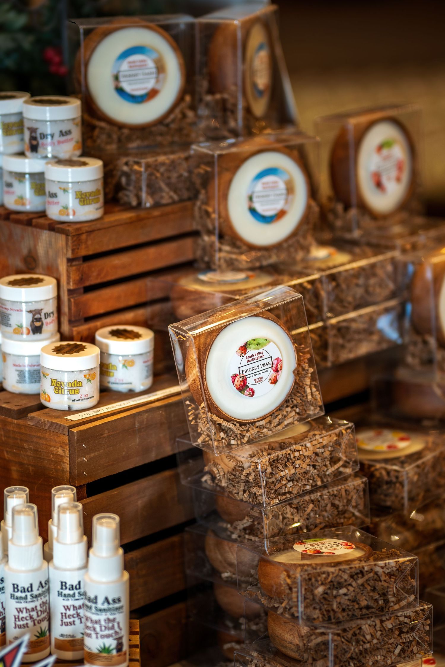Exterior and interior photos of a local tourism stop and souvenir shop in Pahrump Nevada captured by Oasis Digital.