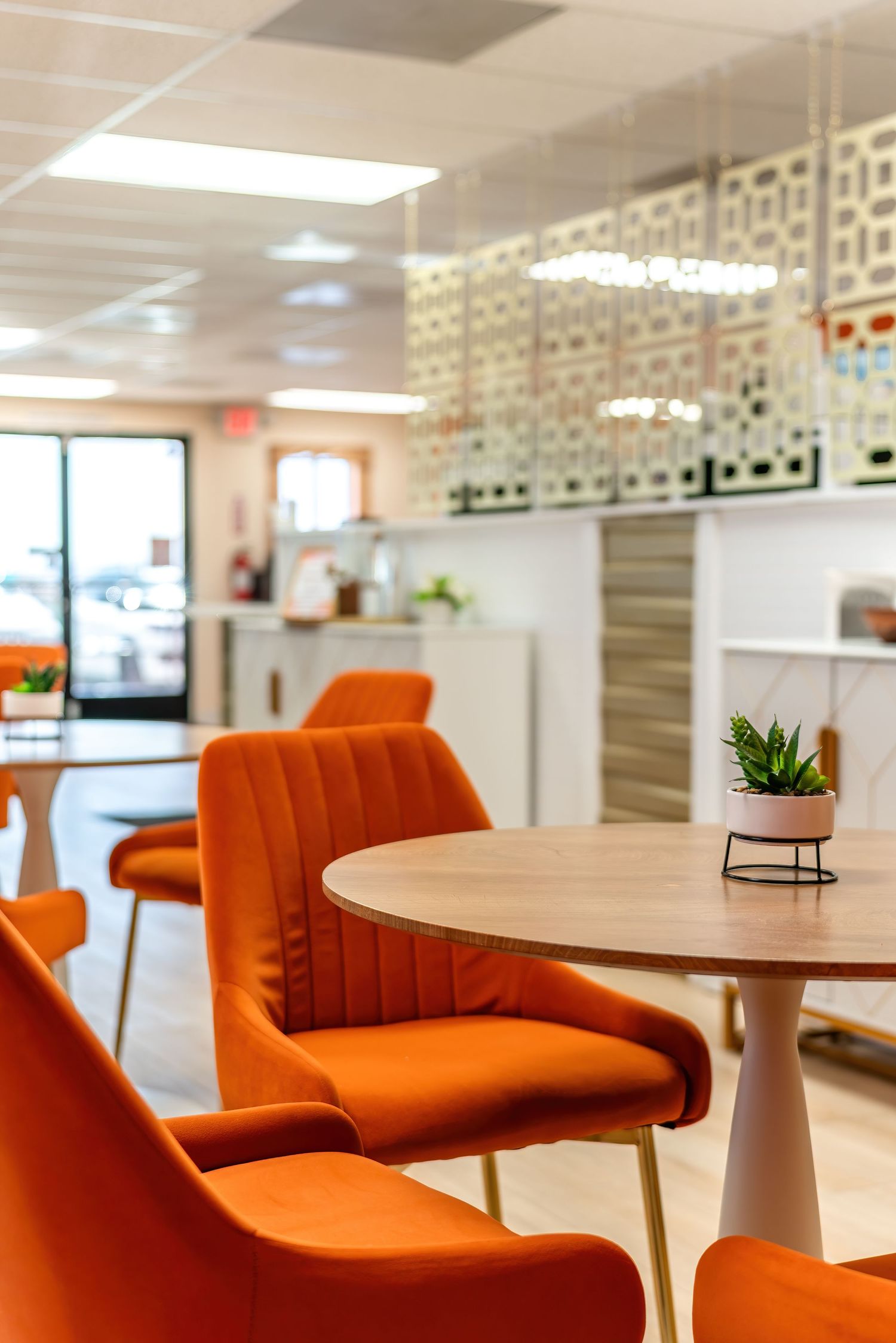 Professional interior photography of an empty Pahrump Nevada coffee shop captured for business marketing by Oasis Digital.