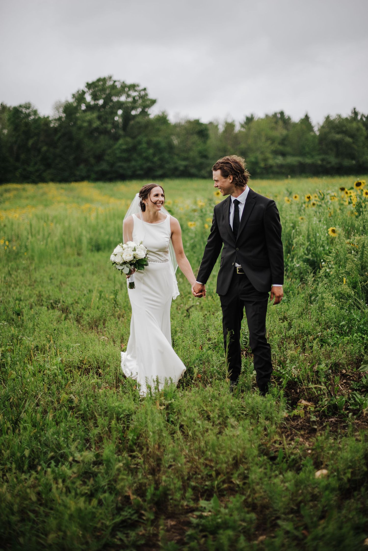 classic farm field midwest charming small town romantic wedding couple elopement