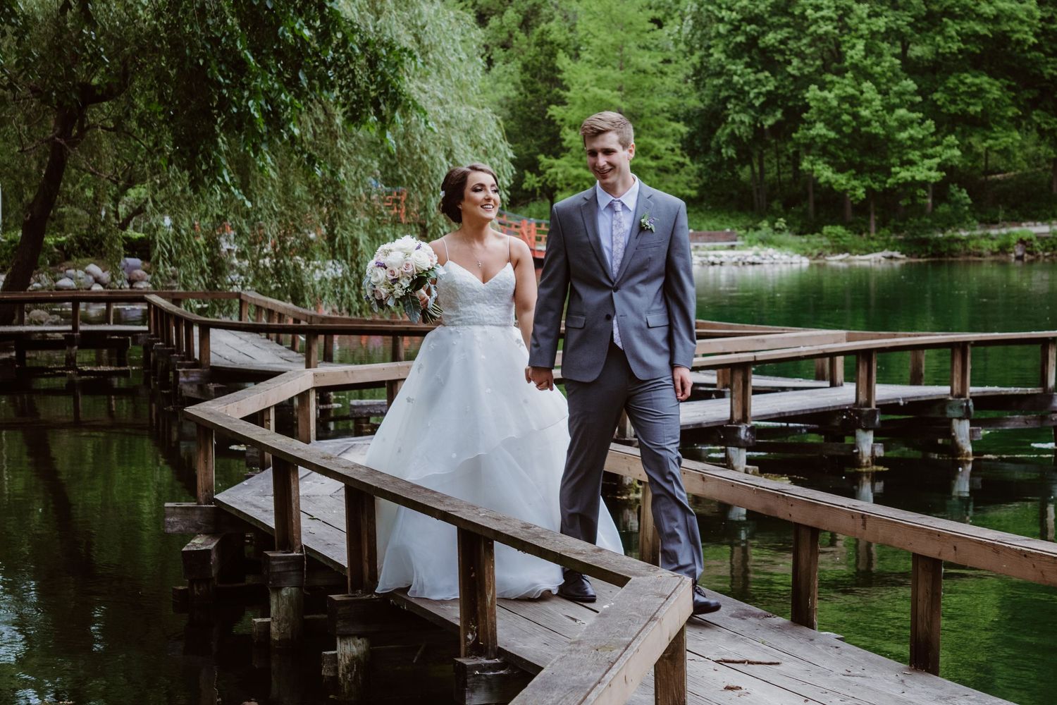 natural garden midwest wedding ceremony botanical summer spring green classic chic intimate
