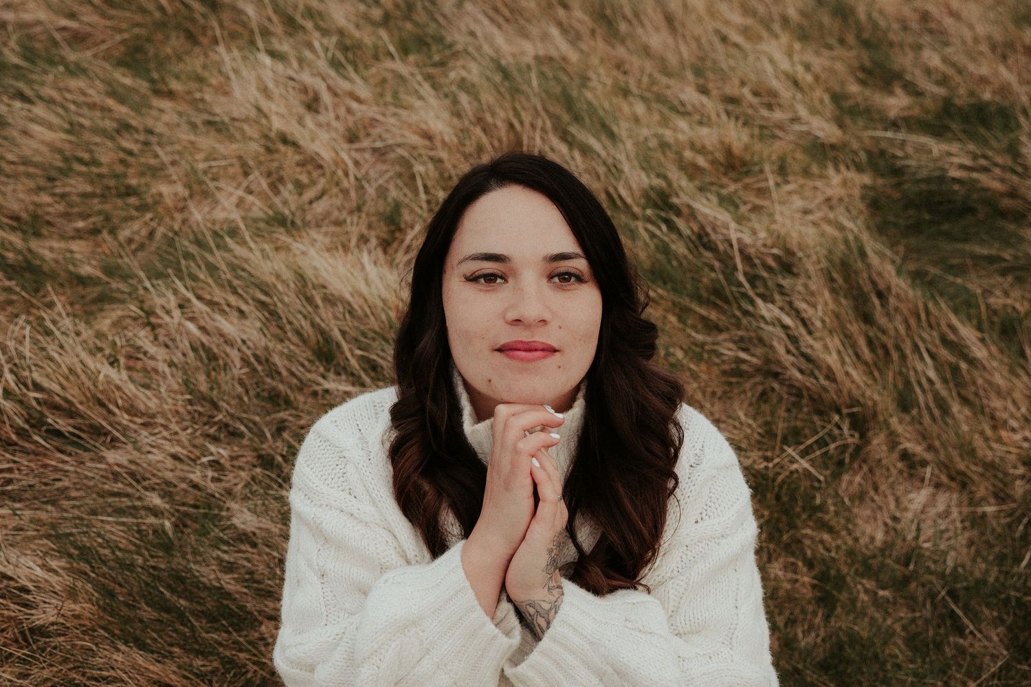 Intimate portrait series captured in warm autumn tones.