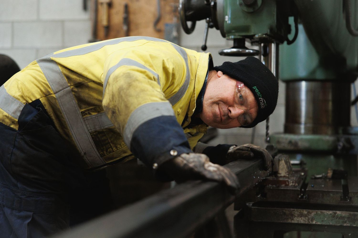 Worker of Gym Leader in the factory in Auckland during a photo session
